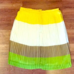 Antonio Melani Color Block Pleated Skirt